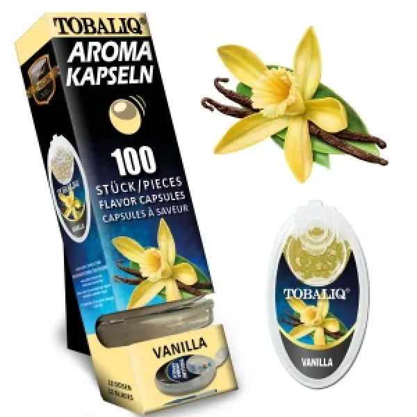 Tobaliq "Vanille" Aromakapsel mit 100 Kugeln-1 Dose